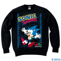 SONIC x MEGA DRIVE スウェットシャツ -BLACK-