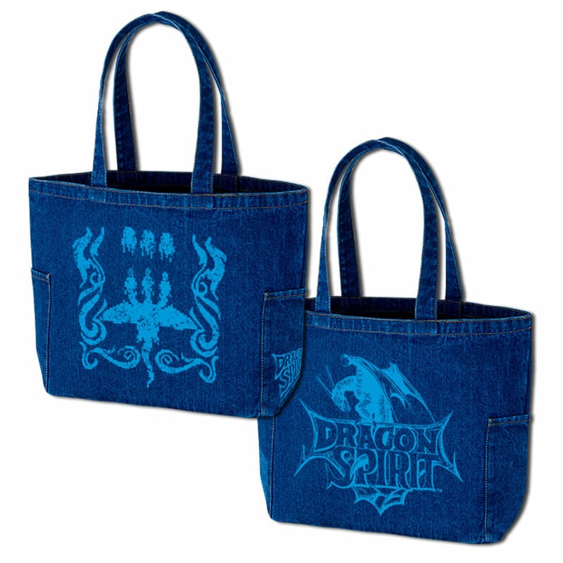 SOLD OUT】ドラゴンスピリット デニムトートバッグ 「Tri-Heads Denim 
