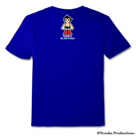 【SOLD OUT】鉄腕アトム 8-bit Title  Tシャツ  -BLUE-