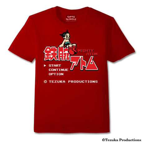 【SOLD OUT】鉄腕アトム 8-bit Title  Tシャツ -RED-