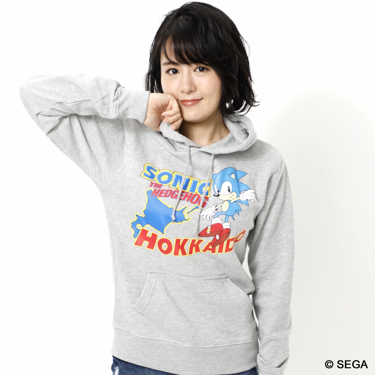 SONIC THE HEDGEHOG x HOKKAIDO スタイルパーカー -GRAY-