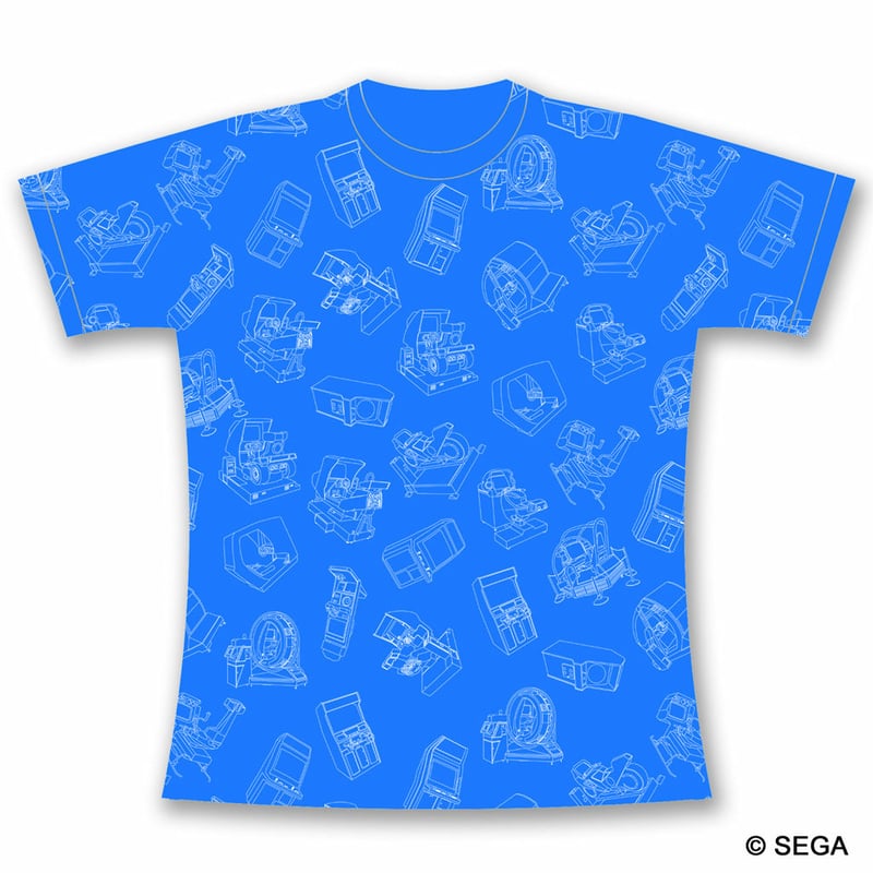 SEGA Arcade Gamer Tシャツ -BLUE- | games-glorious