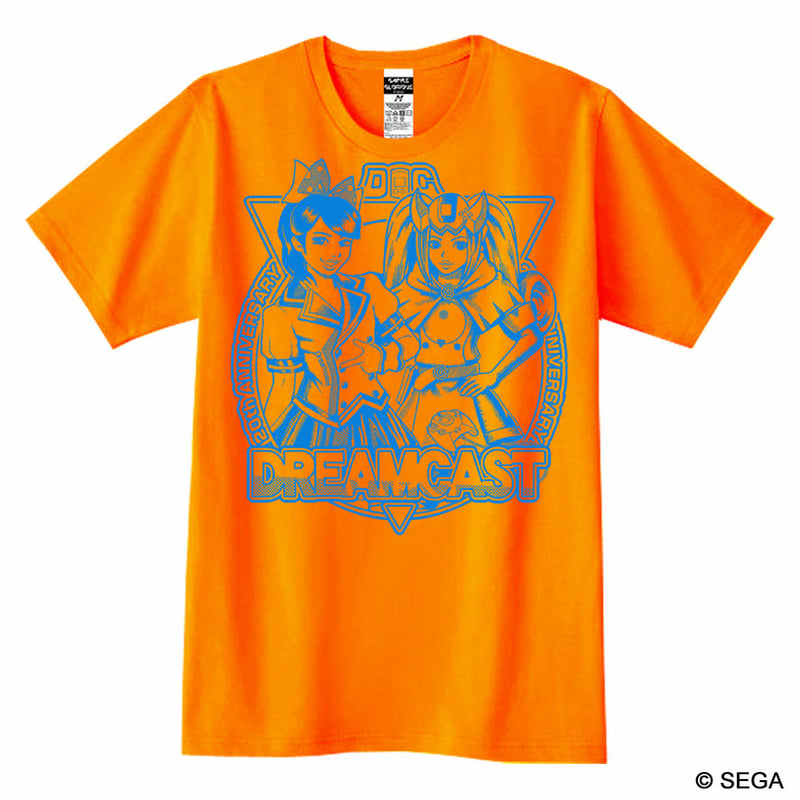 ドリームキャスト Real x Virtual Tシャツ -オレンジ- | games-glo