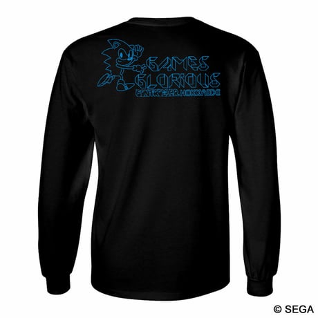 【SOLD OUT】限定10枚！SONIC THE HEDGEHOG x HOKKAIDO ロングTシャツ -BLACK-