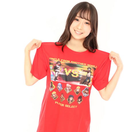 【限定30枚】異世界おじさん Fighting Game Tシャツ -RED-