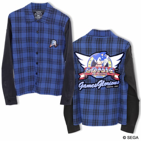 SONIC THE HEDGEHOG  プラッドシャツ