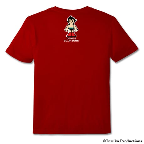 【SOLD OUT】鉄腕アトム 8-bit Title  Tシャツ -RED-