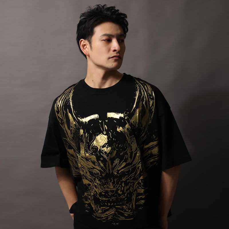 各色100着限定生産☆超激レア牙狼×雅結GARO ガロ 長袖Tシャツ メンズ M HARAKIRI[ハラキリ] 牙狼[GARO ガロ]コラボ 和柄ロングTシャツ 絶狼 鯉