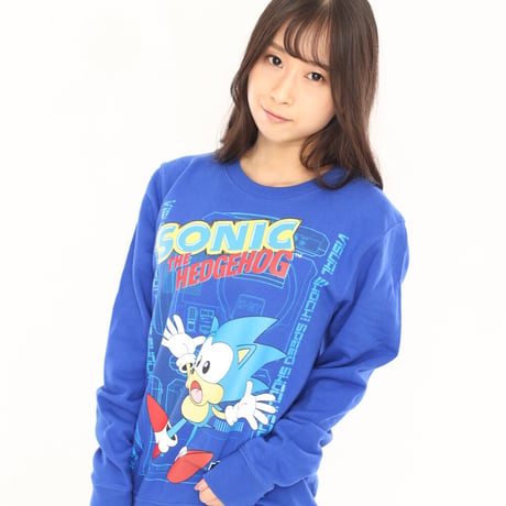 【限定カラー】SONIC x MEGA DRIVE スウェットシャツ -ソニックブルー-