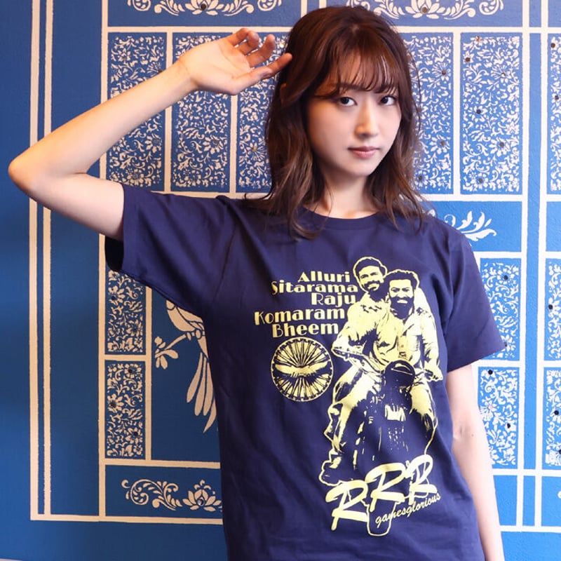 RRR「DOSTI」Tシャツ -ミッドナイトブルー- | games-glorious