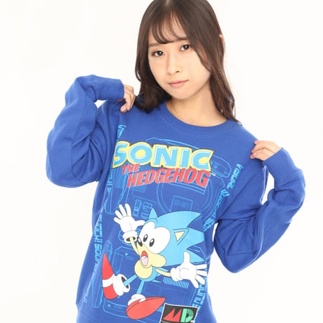 【限定カラー】SONIC x MEGA DRIVE スウェットシャツ -ソニックブルー-