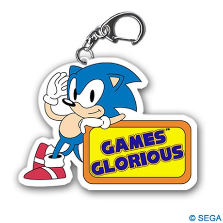 ソニック・ザ・ヘッジホッグ x GAMES GLORIOUS アクリルキーホルダー