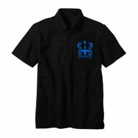 【SOLD OUT】限定３０着！ドラゴンスピリット 「Single Head Polo-Shirt」-BLACK-