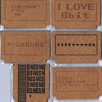 レトロゲームカセットコースターType1（6枚セット）