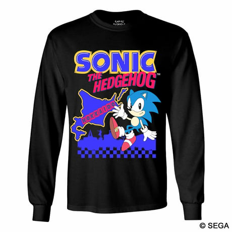 限定10枚！SONIC THE HEDGEHOG x HOKKAIDO ロングTシャツ -BLACK-