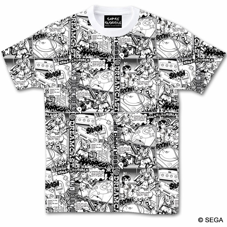 公式　90年代 SEGA セガ ドリームキャスト ホワイト　 Tシャツ 公式 90年代 SEGA セガ ドリームキャスト ホワイト Tシャツ