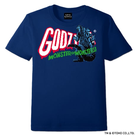【GG限定カラー】GODZILLA NES Startup Tシャツ -ミッドナイトブルー-