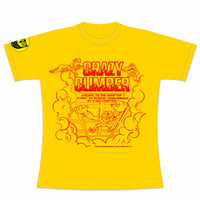 【SOLD OUT】クレイジークライマー 〜 Climbing Up Tee〜 (Mustard Yellow)