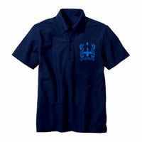 【SOLD OUT】限定３０着！ドラゴンスピリット 「Single Head Polo-Shirt」-NAVY-
