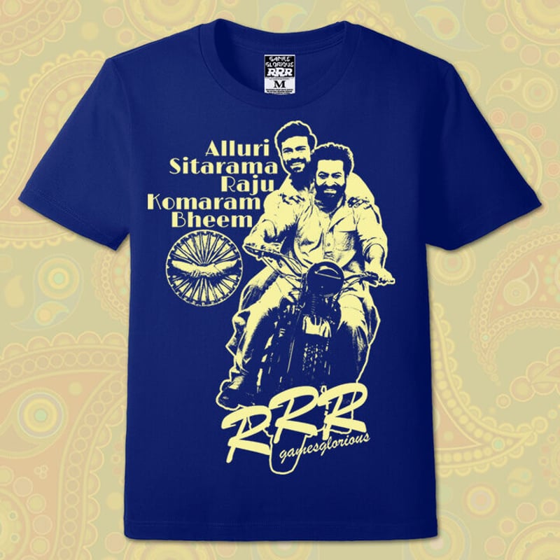 RRR「DOSTI」Tシャツ -ミッドナイトブルー- | games-glorious