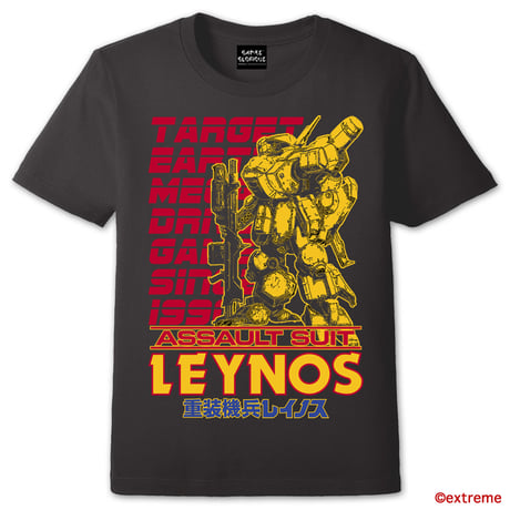 【限定30着】重装機兵レイノス Tシャツ -チャコール-