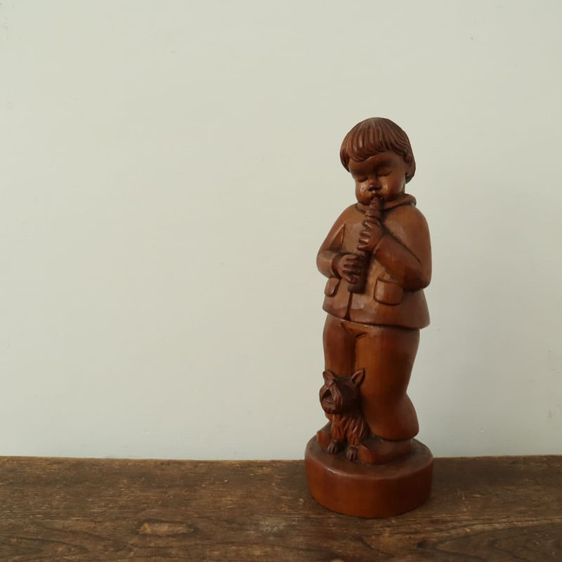 不思議な 木彫 人物像 2 古道具 アンティーク オブジェ 不思議な 木彫 人物像 2 古道具 アンティーク オブジェ