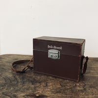 ヴィンテージ 箱型革カメラケース Bell&Howell / ie22_120