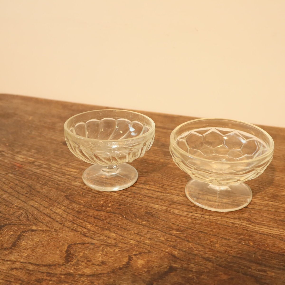 レトロなかき氷皿 氷コップ 2個組 / ie22_259 | 古道具 イエノコモノ