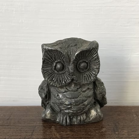 アイアン製 小さな フクロウの置物 / ie22_143