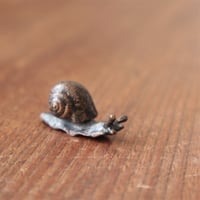 金属製 ちいさなカタツムリ ミニチュア / ie22_366
