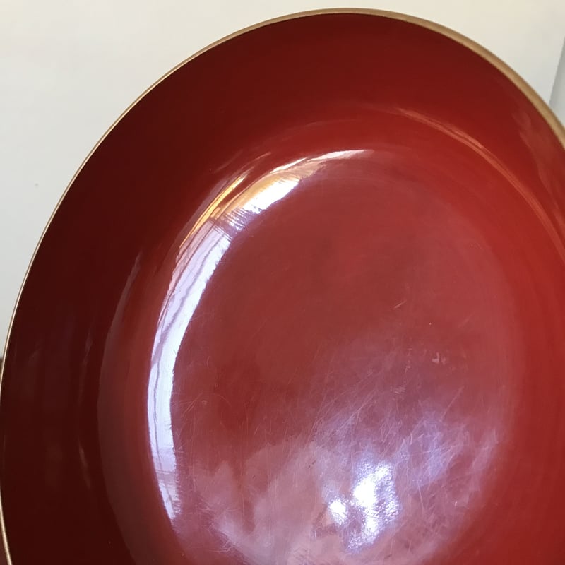骨董ふた付き漆器鉢（２個セット）