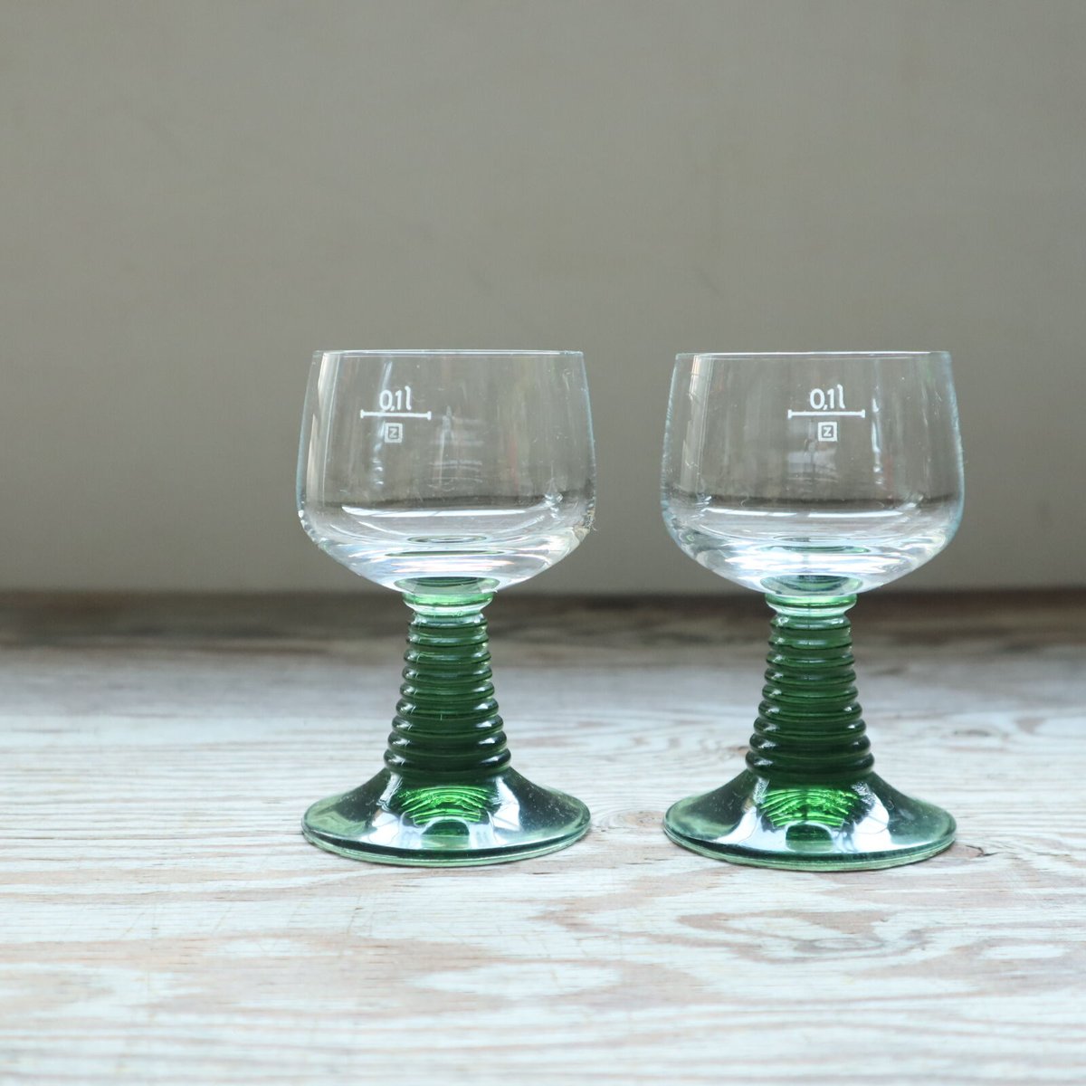 【希少】アンティークグラス　レーマーグラス　グリーン　R1331ダI 希少】アンティークグラスレーマーグラスグリーンR1331ダI