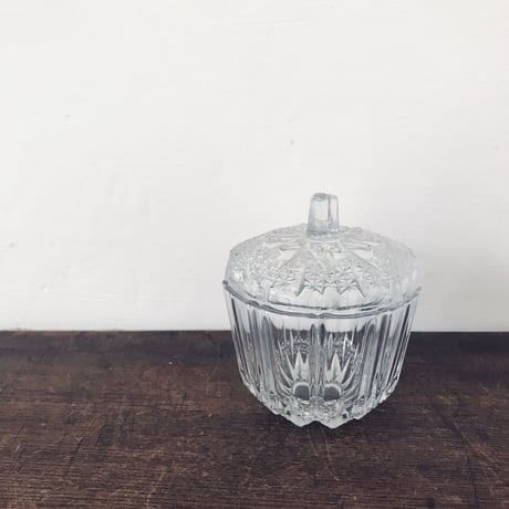 西ドイツ製 リードクリスタルキャンディポット ヴィンテージ カット