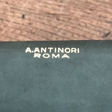 A.ANTINORI 革の小物入れ イタリアアンティーク / ie22_182