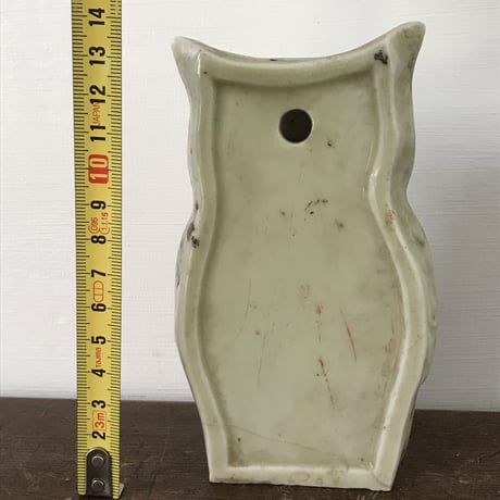 レトロな陶器製 ミミズクの壁掛け / ie22_142