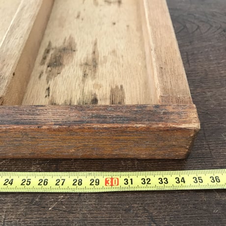 薄型 古い木製引き出しトレイ カトラリーや文具入れに / ie22_160
