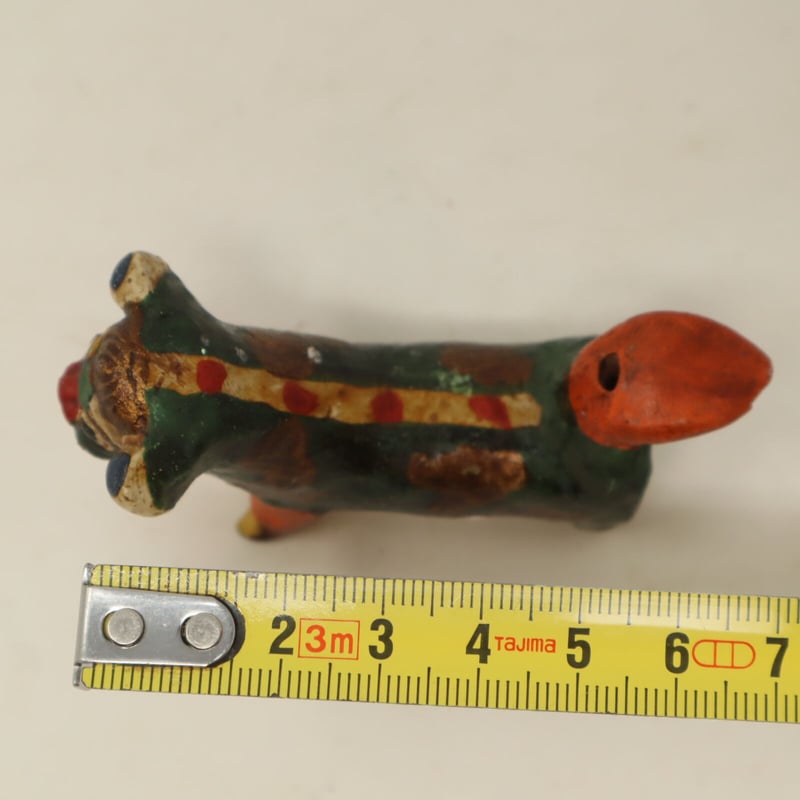 古い 土人形 狛犬 古道具 アンティーク 狛犬のみ