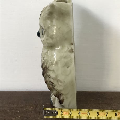 レトロな陶器製 ミミズクの壁掛け / ie22_142