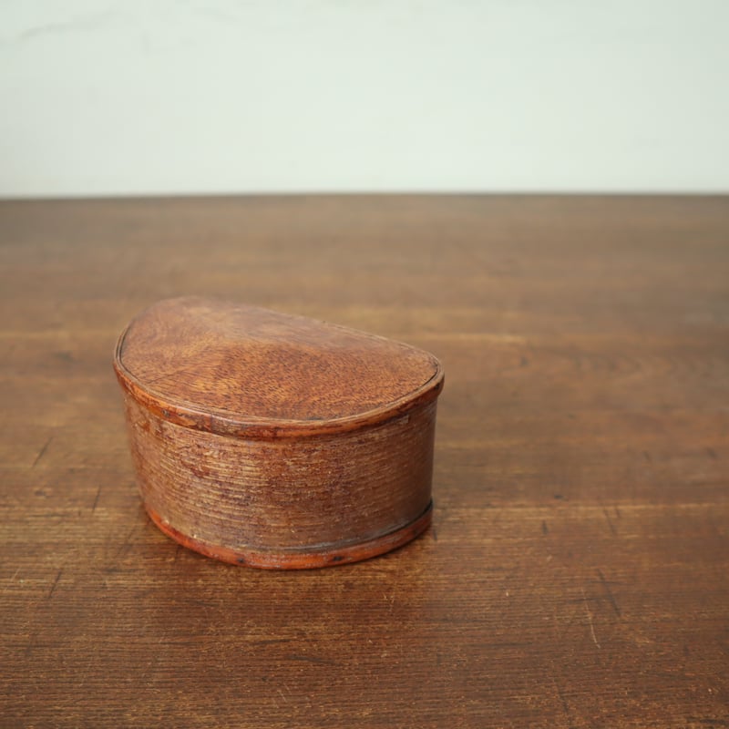 曲げわっぱの入れ物 半月型 / ie24_002 | 古道具 イエノコモノ