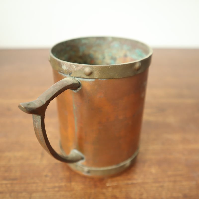 70-80s ヴィンテージ 未使用 コッパー マグカップ 5客 銅製 槌目 70-80s ヴィンテージ 未使用 コッパー マグカップ 5客 銅製 槌目 70