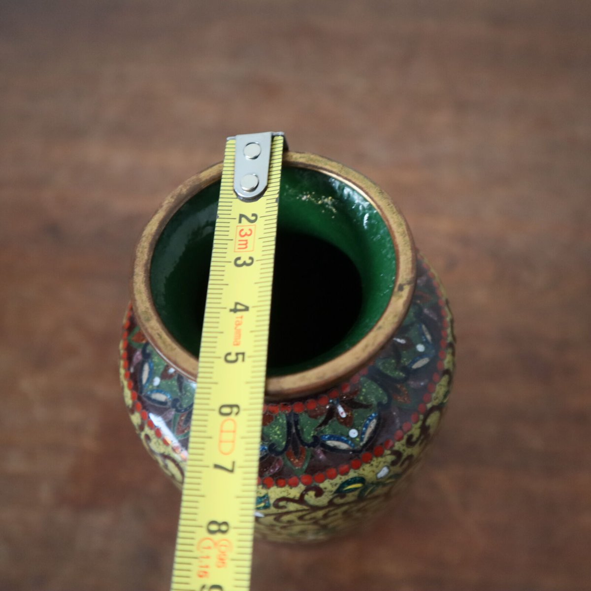 古い 七宝 花瓶 帝国競馬協会 記念品 / ie22_319 | 古道具