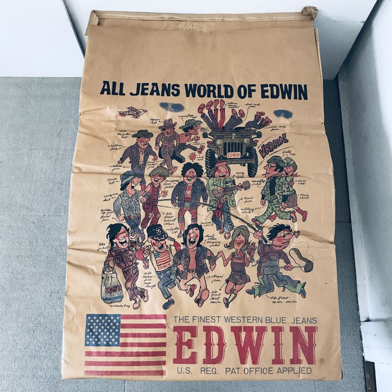 エドウィン EDWIN JEANS 紙袋 デッドストック - デニム/ジーンズ