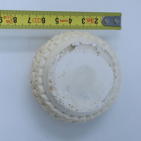 彫刻 蓋付き小物入れトルコ 海泡石 / ie22_381
