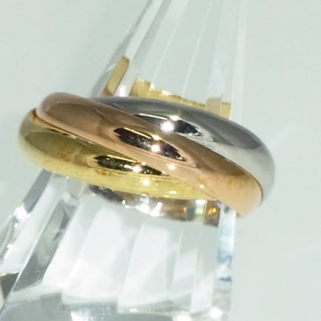 K18 / Pt900 三連リング 3.4mm