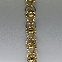 K18  3mm ミラーボール デザインブレスレット