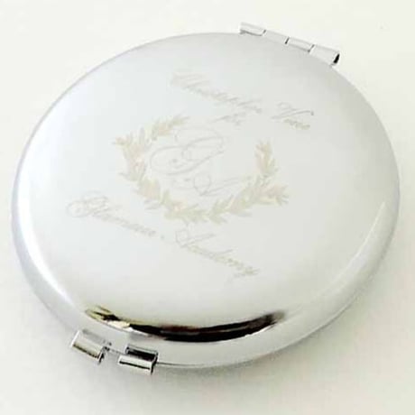 クロームドメタル コンパクトミラー「青いヒール」クリストファーヴァインデザイン