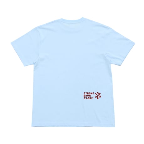 【 stacks bookstore × Moloch 】“Goth” Tee ( SKY BLUE )