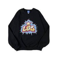 【 LONG SET ORIGINAL 】LSD-068 "DOWN BY LAW" C/N SWEAT ( BLACK )