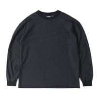 【 WALLA WALLA SPORT 】U.S. MADE JACQUARD STRIPE POCKET TEE ( BLACK )