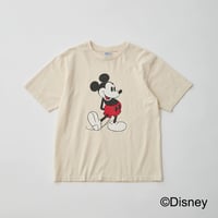 【 WALLA WALLA SPORT 】PRINTED S/S TEE / MICKEY MOUSE ( IVORY )